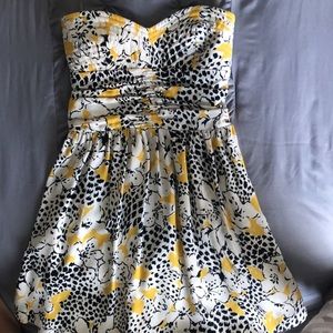 Silk Parker strapless dress